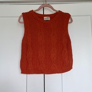 Orange Sweater Vest